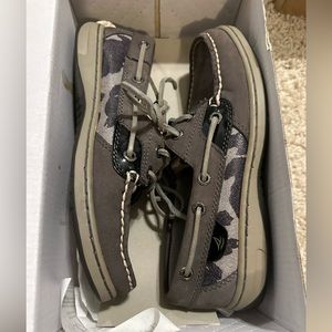 Sperry Bluefish Graphite Cheetah